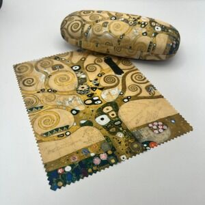 Von Lilienfeld Klimt Tree of Life Glasses Case Hard Shell with Cloth Art